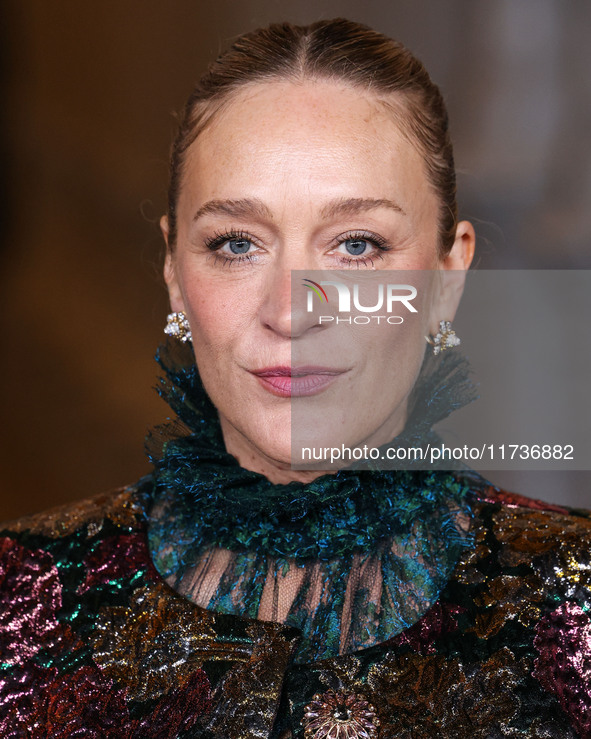 Chloe Sevigny wearing a full look by Saint Laurent by Anthony Vaccarello arrives at the 13th Annual LACMA Art + Film Gala 2024 presented by...