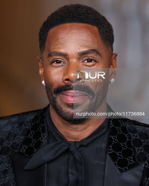 Colman Domingo wearing Gucci arrives at the 13th Annual LACMA Art + Film Gala 2024 presented by Gucci held at the Los Angeles County Museum...