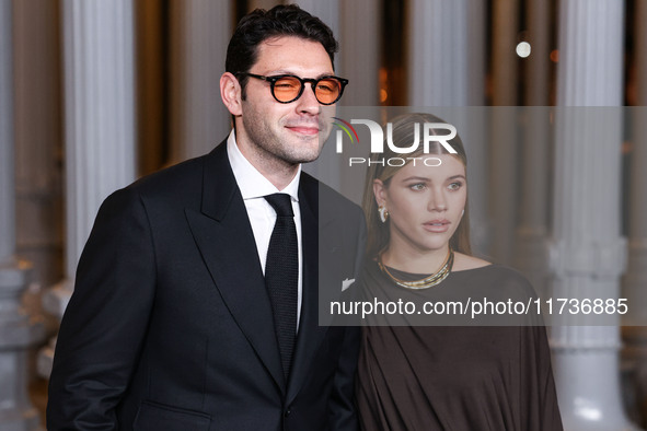 Elliot Grainge and wife Sofia Richie Grainge arrive at the 13th Annual LACMA Art + Film Gala 2024 presented by Gucci held at the Los Angeles...