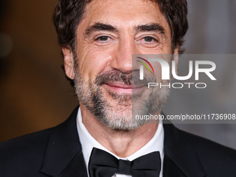 Javier Bardem wearing Gucci arrives at the 13th Annual LACMA Art + Film Gala 2024 presented by Gucci held at the Los Angeles County Museum o...