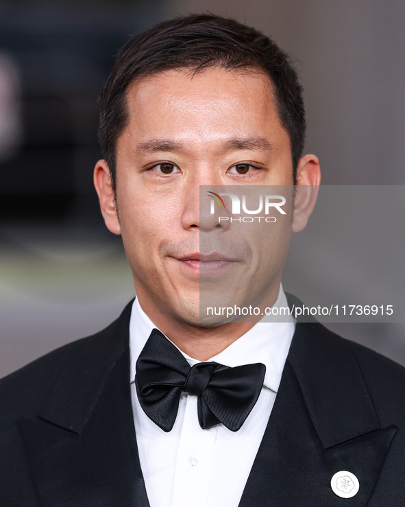 Simon Kim arrives at the 13th Annual LACMA Art + Film Gala 2024 presented by Gucci held at the Los Angeles County Museum of Art on November...