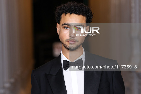 Archie Madekwe arrives at the 13th Annual LACMA Art + Film Gala 2024 presented by Gucci held at the Los Angeles County Museum of Art on Nove...