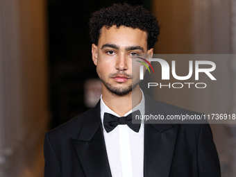 Archie Madekwe arrives at the 13th Annual LACMA Art + Film Gala 2024 presented by Gucci held at the Los Angeles County Museum of Art on Nove...