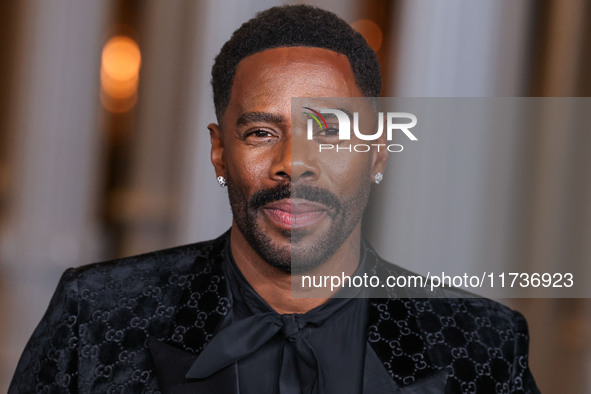 Colman Domingo wearing Gucci arrives at the 13th Annual LACMA Art + Film Gala 2024 presented by Gucci held at the Los Angeles County Museum...