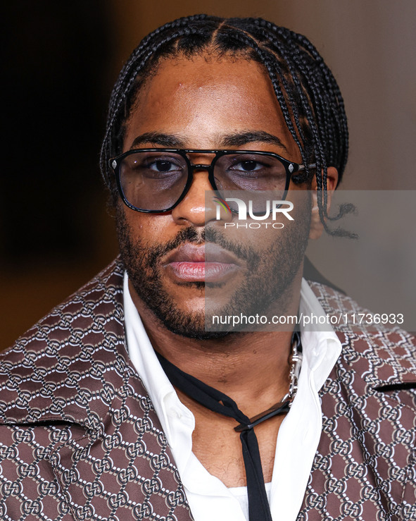 Malcolm Washington arrives at the 13th Annual LACMA Art + Film Gala 2024 presented by Gucci held at the Los Angeles County Museum of Art on...