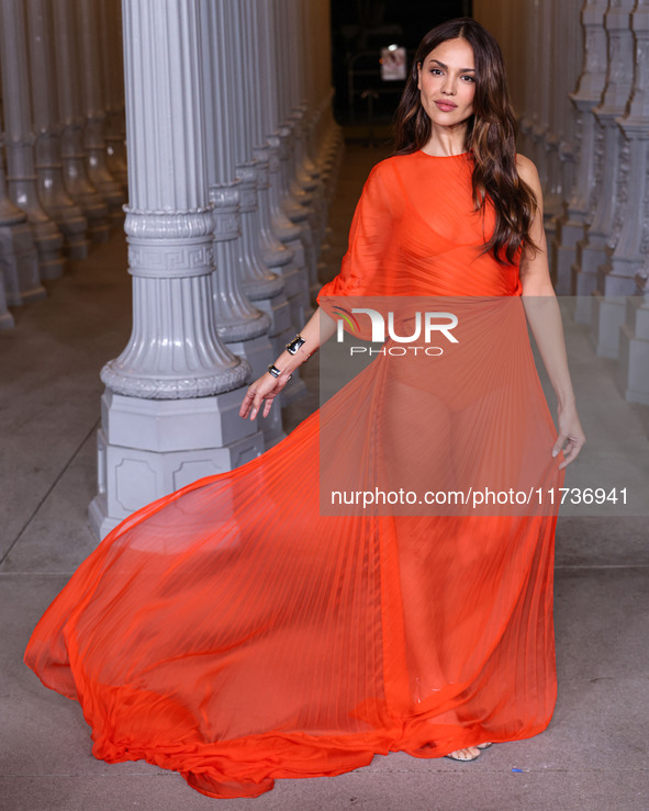 Eiza Gonzalez wearing Gucci arrives at the 13th Annual LACMA Art + Film Gala 2024 presented by Gucci held at the Los Angeles County Museum o...