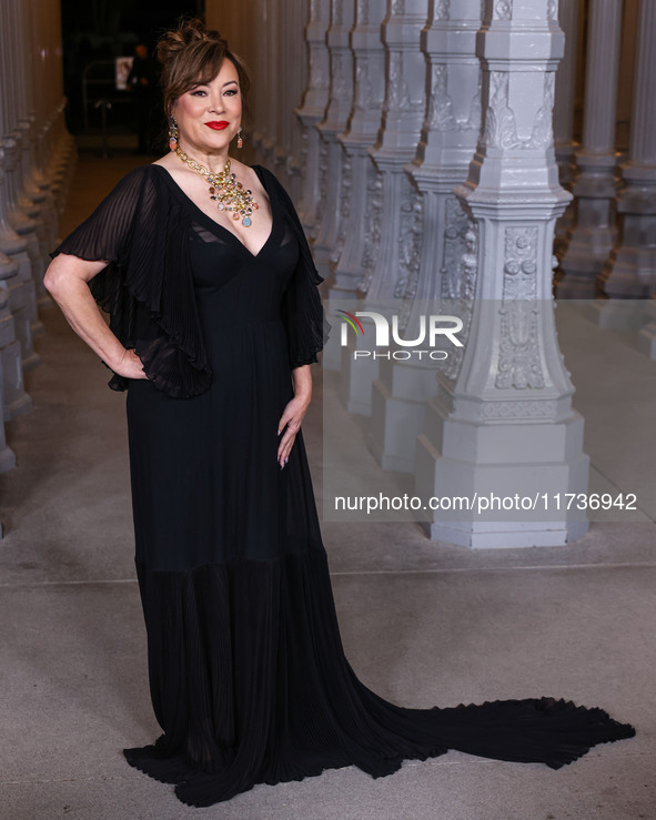 Jennifer Tilly arrives at the 13th Annual LACMA Art + Film Gala 2024 presented by Gucci held at the Los Angeles County Museum of Art on Nove...