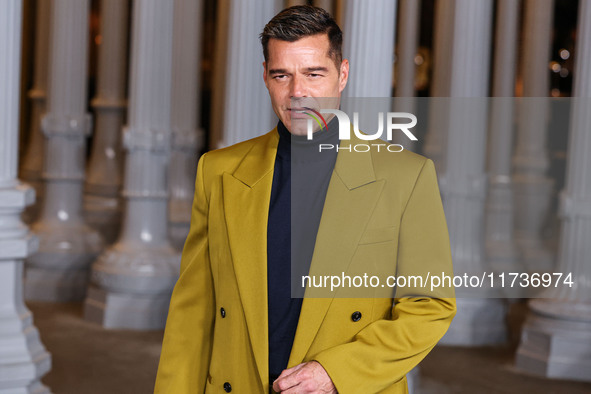 Ricky Martin arrives at the 13th Annual LACMA Art + Film Gala 2024 presented by Gucci held at the Los Angeles County Museum of Art on Novemb...