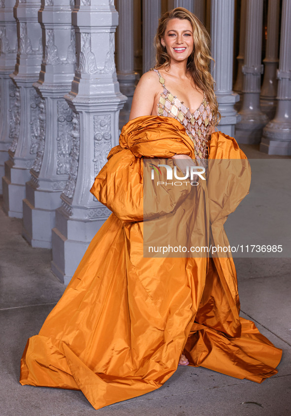 Blake Lively arrives at the 13th Annual LACMA Art + Film Gala 2024 presented by Gucci held at the Los Angeles County Museum of Art on Novemb...