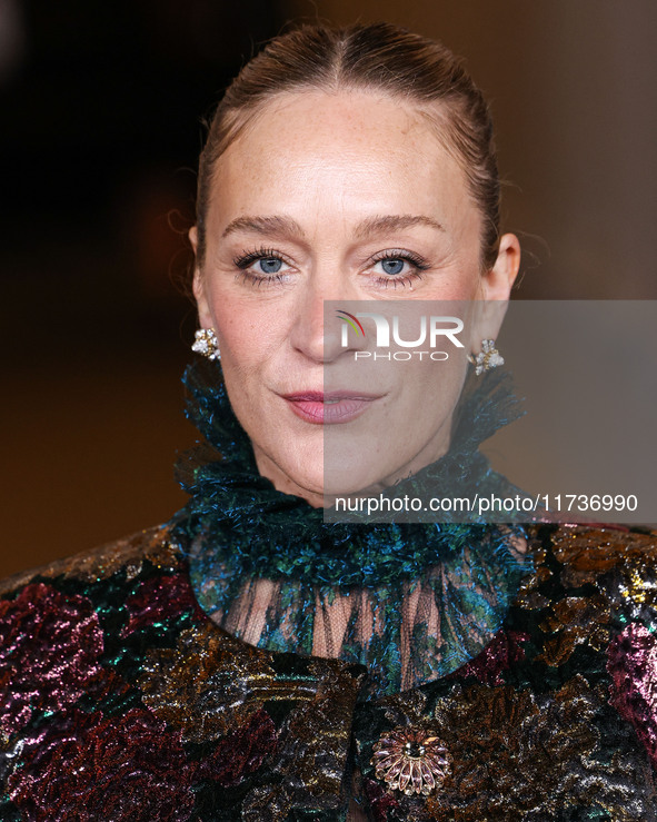 Chloe Sevigny wearing a full look by Saint Laurent by Anthony Vaccarello arrives at the 13th Annual LACMA Art + Film Gala 2024 presented by...