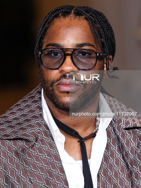 Malcolm Washington arrives at the 13th Annual LACMA Art + Film Gala 2024 presented by Gucci held at the Los Angeles County Museum of Art on...