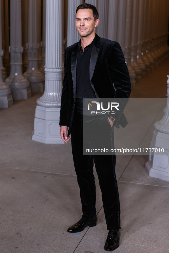 Nicholas Hoult arrives at the 13th Annual LACMA Art + Film Gala 2024 presented by Gucci held at the Los Angeles County Museum of Art on Nove...