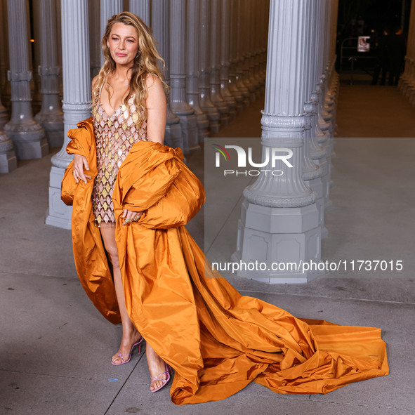 Blake Lively arrives at the 13th Annual LACMA Art + Film Gala 2024 presented by Gucci held at the Los Angeles County Museum of Art on Novemb...