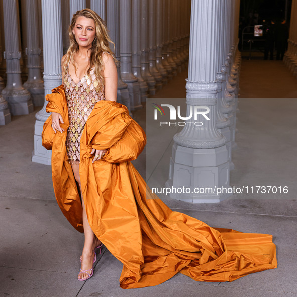 Blake Lively arrives at the 13th Annual LACMA Art + Film Gala 2024 presented by Gucci held at the Los Angeles County Museum of Art on Novemb...