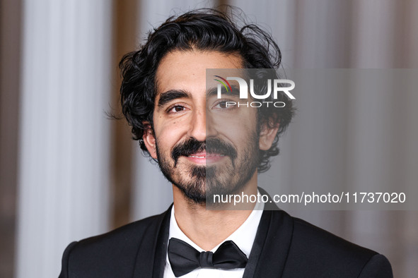 Dev Patel wearing Gucci arrives at the 13th Annual LACMA Art + Film Gala 2024 presented by Gucci held at the Los Angeles County Museum of Ar...