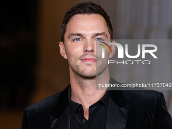 Nicholas Hoult arrives at the 13th Annual LACMA Art + Film Gala 2024 presented by Gucci held at the Los Angeles County Museum of Art on Nove...