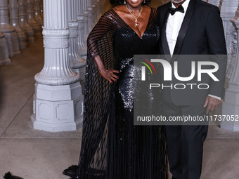 Viola Davis and husband Julius Tennon arrive at the 13th Annual LACMA Art + Film Gala 2024 presented by Gucci held at the Los Angeles County...