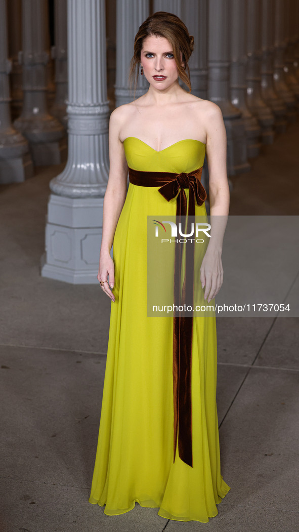 Anna Kendrick arrives at the 13th Annual LACMA Art + Film Gala 2024 presented by Gucci held at the Los Angeles County Museum of Art on Novem...