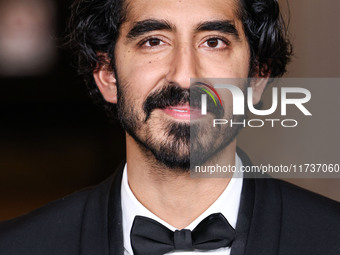 Dev Patel wearing Gucci arrives at the 13th Annual LACMA Art + Film Gala 2024 presented by Gucci held at the Los Angeles County Museum of Ar...