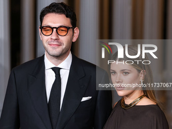 Elliot Grainge and wife Sofia Richie Grainge arrive at the 13th Annual LACMA Art + Film Gala 2024 presented by Gucci held at the Los Angeles...