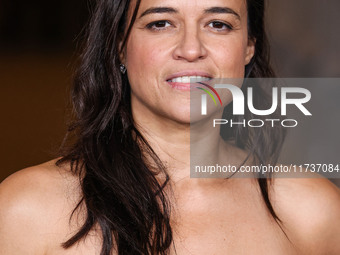 Michelle Rodriguez arrives at the 13th Annual LACMA Art + Film Gala 2024 presented by Gucci held at the Los Angeles County Museum of Art on...