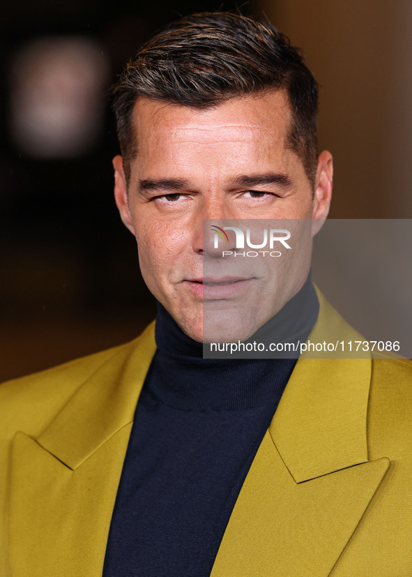 Ricky Martin arrives at the 13th Annual LACMA Art + Film Gala 2024 presented by Gucci held at the Los Angeles County Museum of Art on Novemb...