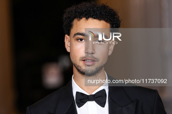 Archie Madekwe arrives at the 13th Annual LACMA Art + Film Gala 2024 presented by Gucci held at the Los Angeles County Museum of Art on Nove...