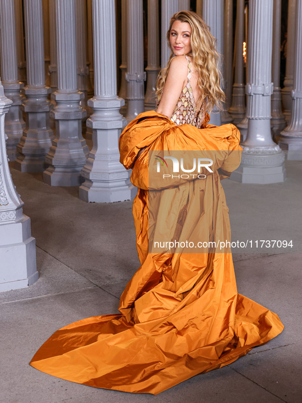 Blake Lively arrives at the 13th Annual LACMA Art + Film Gala 2024 presented by Gucci held at the Los Angeles County Museum of Art on Novemb...