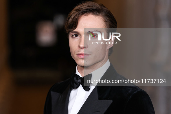 Nicholas Alexander Chavez wearing a Dunhill look arrives at the 13th Annual LACMA Art + Film Gala 2024 presented by Gucci held at the Los An...