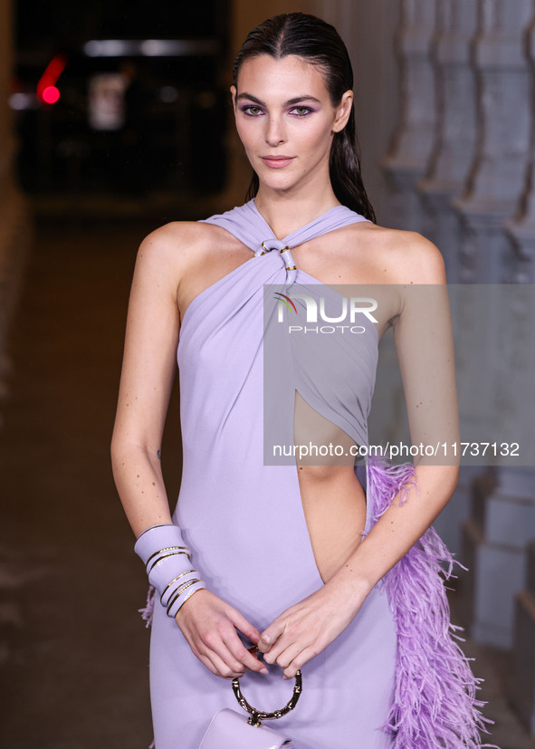 Vittoria Ceretti wearing Gucci arrives at the 13th Annual LACMA Art + Film Gala 2024 presented by Gucci held at the Los Angeles County Museu...