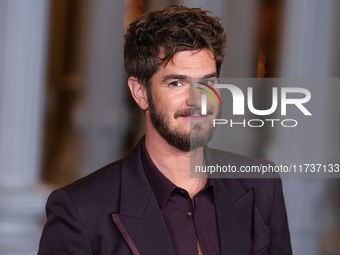 Andrew Garfield arrives at the 13th Annual LACMA Art + Film Gala 2024 presented by Gucci held at the Los Angeles County Museum of Art on Nov...