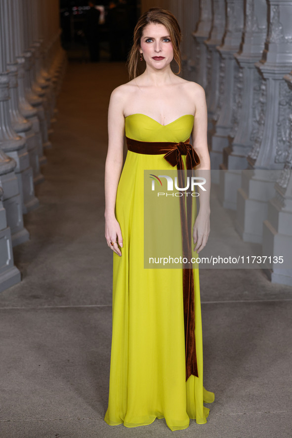 Anna Kendrick arrives at the 13th Annual LACMA Art + Film Gala 2024 presented by Gucci held at the Los Angeles County Museum of Art on Novem...