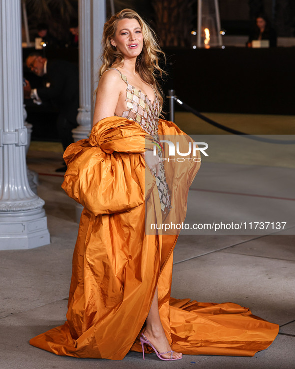 Blake Lively arrives at the 13th Annual LACMA Art + Film Gala 2024 presented by Gucci held at the Los Angeles County Museum of Art on Novemb...