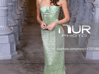 Kaia Gerber wearing Gucci arrives at the 13th Annual LACMA Art + Film Gala 2024 presented by Gucci held at the Los Angeles County Museum of...