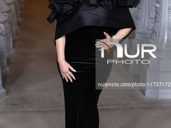 Lisa Ann Walter wearing a Greta Constantine gown arrives at the 13th Annual LACMA Art + Film Gala 2024 presented by Gucci held at the Los An...