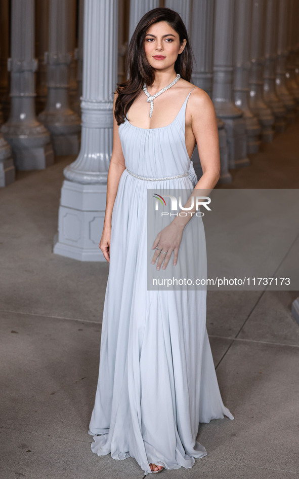 Monica Barbaro arrives at the 13th Annual LACMA Art + Film Gala 2024 presented by Gucci held at the Los Angeles County Museum of Art on Nove...