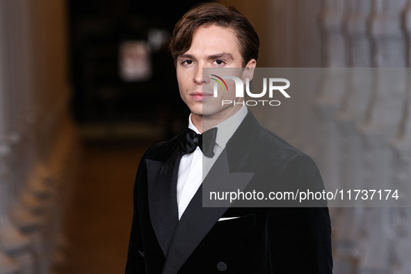 Nicholas Alexander Chavez wearing a Dunhill look arrives at the 13th Annual LACMA Art + Film Gala 2024 presented by Gucci held at the Los An...