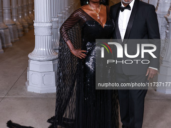 Viola Davis and husband Julius Tennon arrive at the 13th Annual LACMA Art + Film Gala 2024 presented by Gucci held at the Los Angeles County...