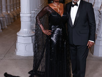 Viola Davis and husband Julius Tennon arrive at the 13th Annual LACMA Art + Film Gala 2024 presented by Gucci held at the Los Angeles County...