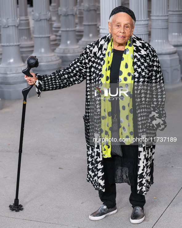 Betye Saar arrives at the 13th Annual LACMA Art + Film Gala 2024 presented by Gucci held at the Los Angeles County Museum of Art on November...