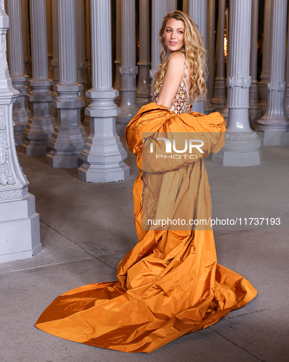 Blake Lively arrives at the 13th Annual LACMA Art + Film Gala 2024 presented by Gucci held at the Los Angeles County Museum of Art on Novemb...