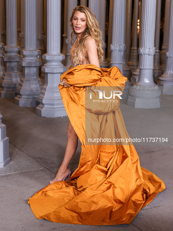 Blake Lively arrives at the 13th Annual LACMA Art + Film Gala 2024 presented by Gucci held at the Los Angeles County Museum of Art on Novemb...