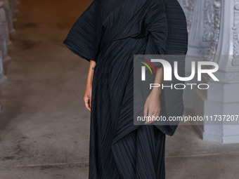 Greta Lee arrives at the 13th Annual LACMA Art + Film Gala 2024 presented by Gucci held at the Los Angeles County Museum of Art on November...