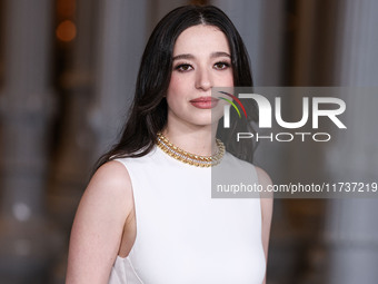 Mikey Madison wearing Gucci arrives at the 13th Annual LACMA Art + Film Gala 2024 presented by Gucci held at the Los Angeles County Museum o...