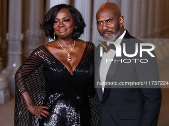 Viola Davis and husband Julius Tennon arrive at the 13th Annual LACMA Art + Film Gala 2024 presented by Gucci held at the Los Angeles County...