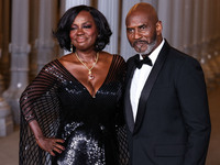 Viola Davis and husband Julius Tennon arrive at the 13th Annual LACMA Art + Film Gala 2024 presented by Gucci held at the Los Angeles County...