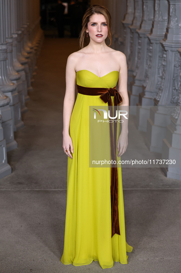 Anna Kendrick arrives at the 13th Annual LACMA Art + Film Gala 2024 presented by Gucci held at the Los Angeles County Museum of Art on Novem...