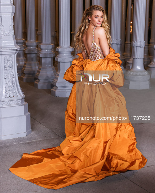 Blake Lively arrives at the 13th Annual LACMA Art + Film Gala 2024 presented by Gucci held at the Los Angeles County Museum of Art on Novemb...