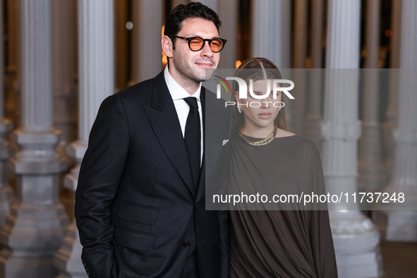 Elliot Grainge and wife Sofia Richie Grainge arrive at the 13th Annual LACMA Art + Film Gala 2024 presented by Gucci held at the Los Angeles...