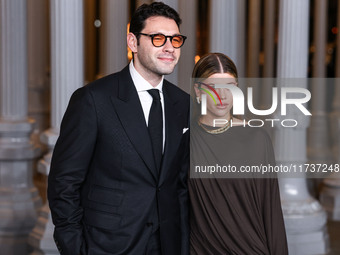 Elliot Grainge and wife Sofia Richie Grainge arrive at the 13th Annual LACMA Art + Film Gala 2024 presented by Gucci held at the Los Angeles...